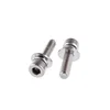 DIN912 Socket Head Cape Round Head Machine Allen Screw Red Drop Resistant Glue Machine Screw With Washer