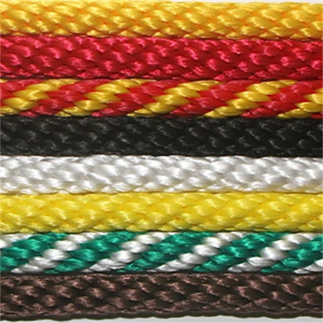 4mm 5mm 6mm Colored Solid Braided Nylon Rope Price For Cheap - Buy ...