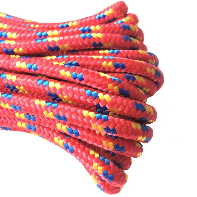 3/8 Inch 100 Ft Red 16 Strand Diamond Braided Polypropylene Rope Buy