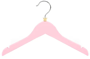 2018 New Arrivals Cute Graphs Wooden White and Pink Baby Clothes Hangers.png