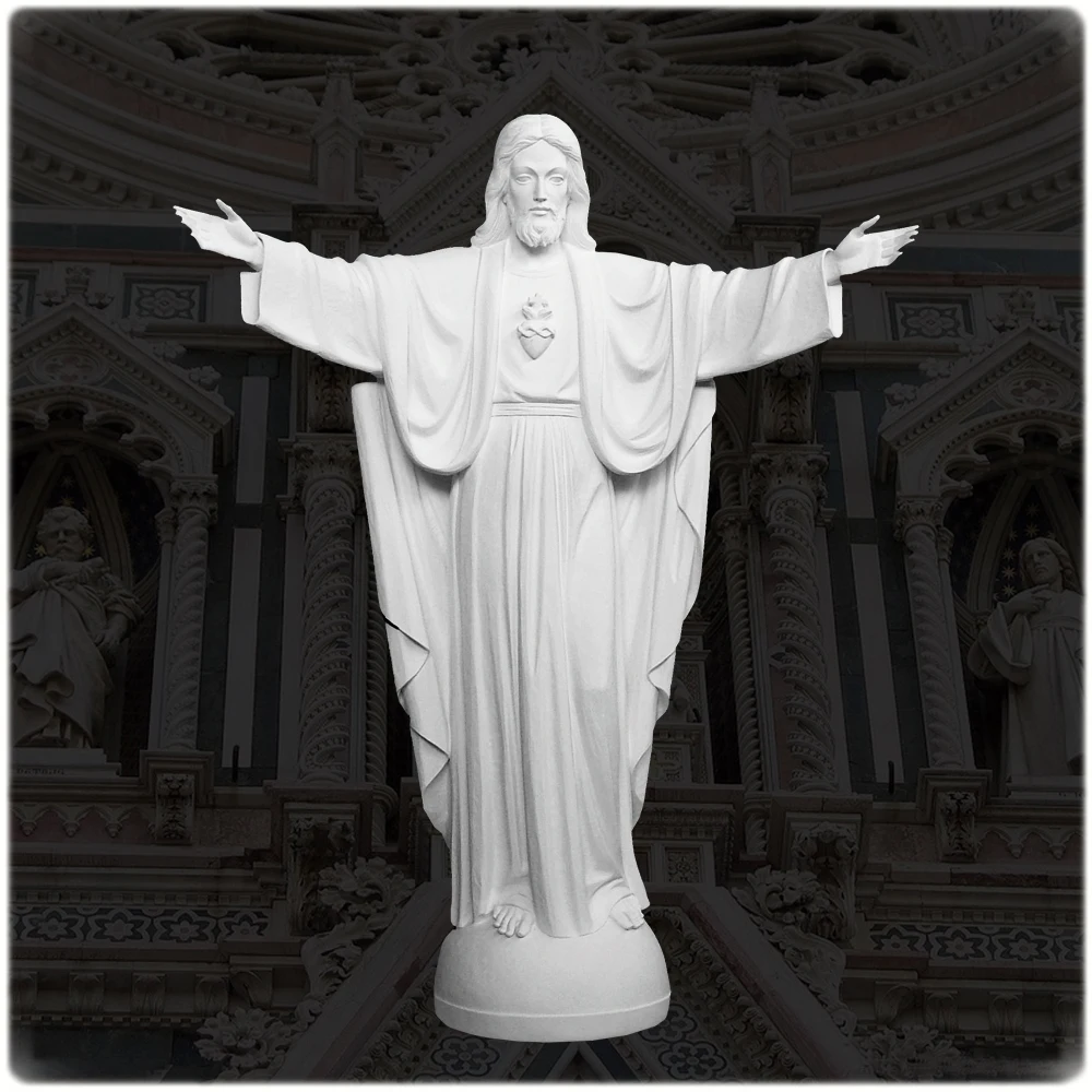 Multifonctionnel Jésus Christ Statue En Marbre Blanc Buy Statue De