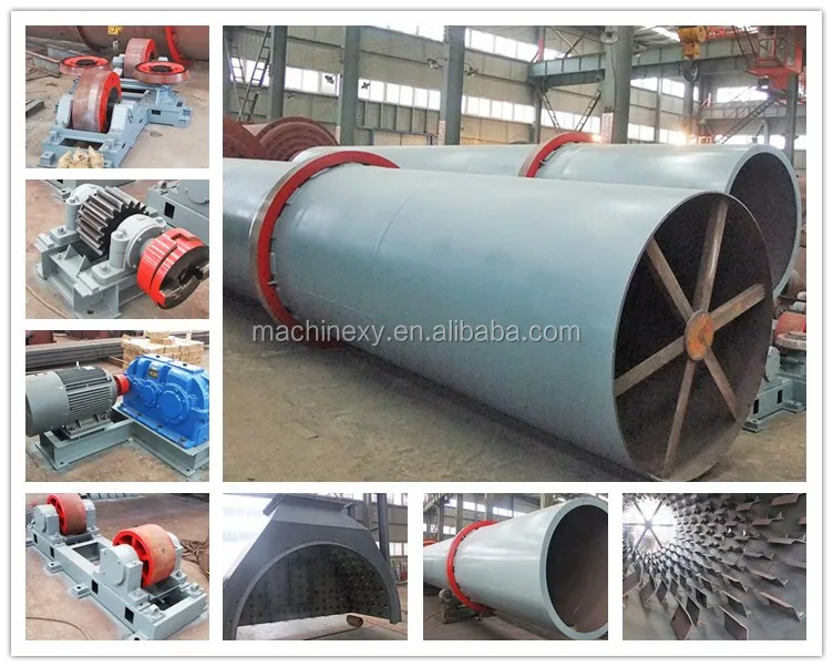 Mineral Ore/ Coal Slurry/ Silica Sand Rotary Dryer for Export