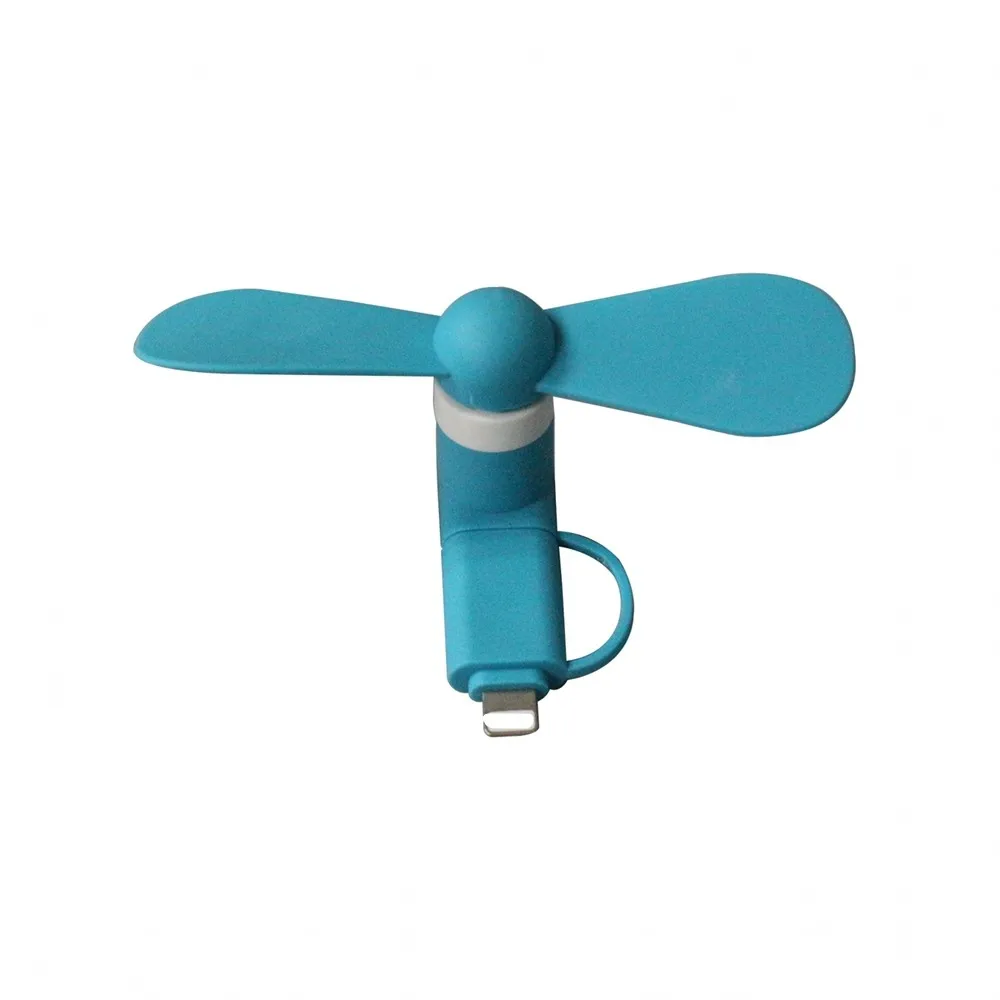 Portable 2 In 1 Mini Fan Micro Usb Fan Phone Electrical Fan For Iphone