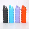 Z047 Foldable Silicone BPA Free Drinking Collapsible Sport Water Bottle With Custom Logo