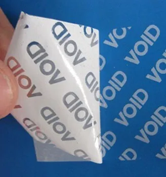 Warranty void stickers just for one time use,security sticker