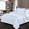 China Supplier hight quality Customized star white Hotel sheet set/hotel sheet