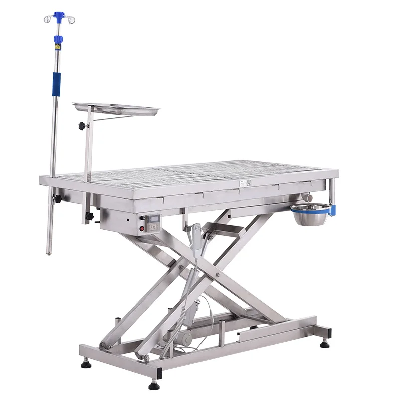 Electric Stainless Steel Cross Lifting Animal Operating Table
