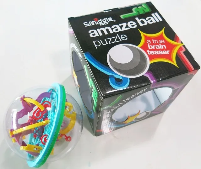 Hot Sell Plastic Magical 3d Intellect Maze Ball For Kids,3d Maze Ball Game Puzzle Toy Puzzle