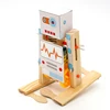 2018 new arrival creative design intelligence wooden DIY science electric walking robot toy for kids