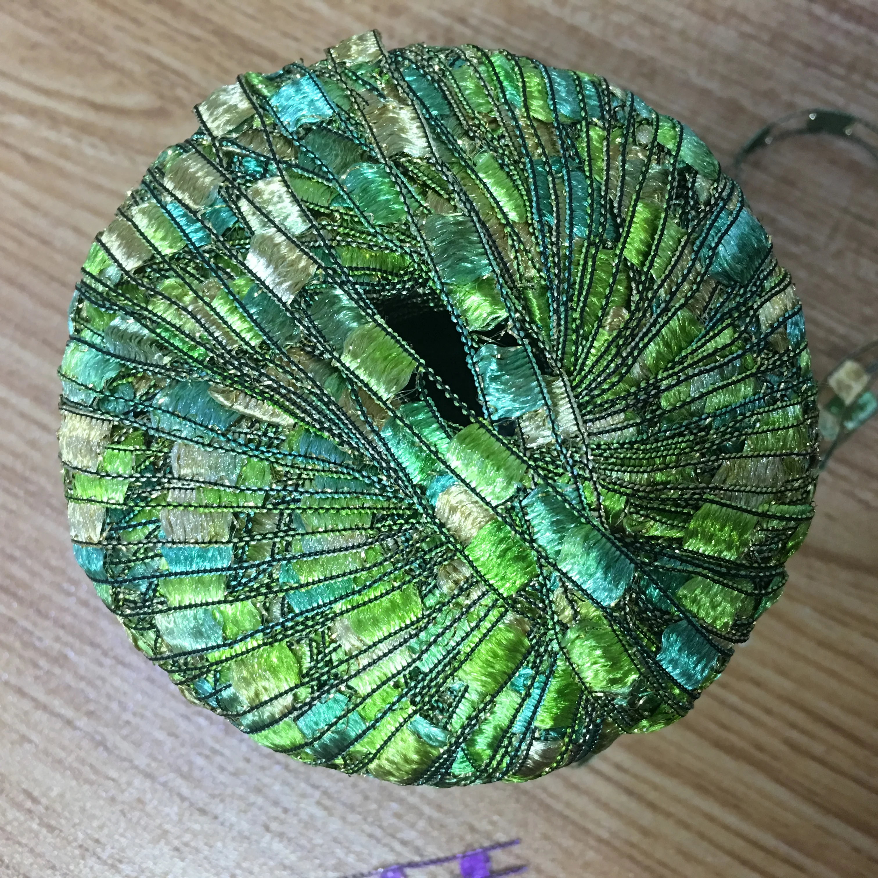 
nylon ladder ribbon yarn for hand knitting 