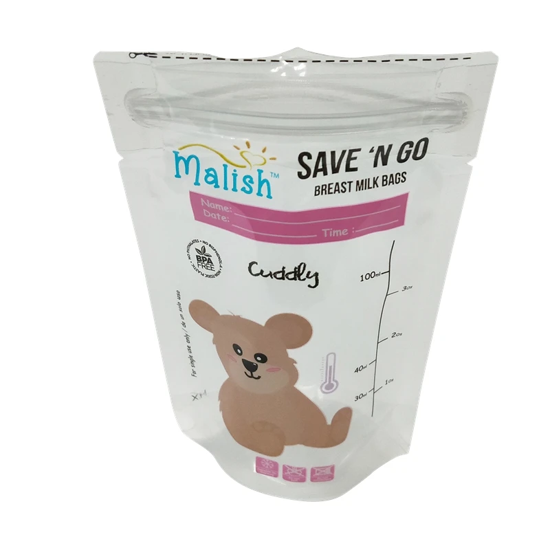 
High-level one-time use leak free liquid sachet packaging plastic pouch ziplock bags baby food pouch with transparent 
