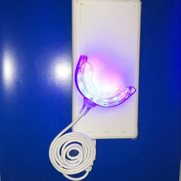 Smart teeth whitening led light connected with computer and mobiles