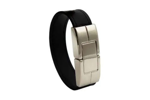 Real Capacity Leather Bracelets USB Flash Drive 8GB Leather Pen Drive - ANKUX.COM