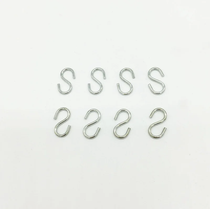 Tiny Mini S Hooks Connectors Ornament Hooks For Jewelry Key Ring Key