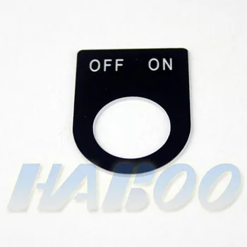 22mm Installation Diameter Label Black With On Off Label For 22mm Push ...