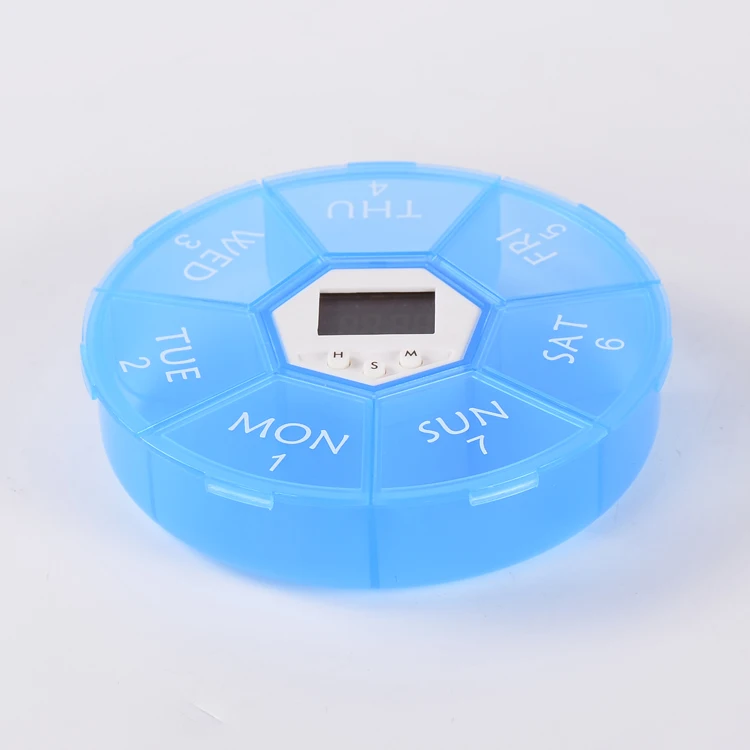 Digital Pill Box Timer With Electric Alarm Medicine Pill Case 7 Grids Buy Digital Pill Box