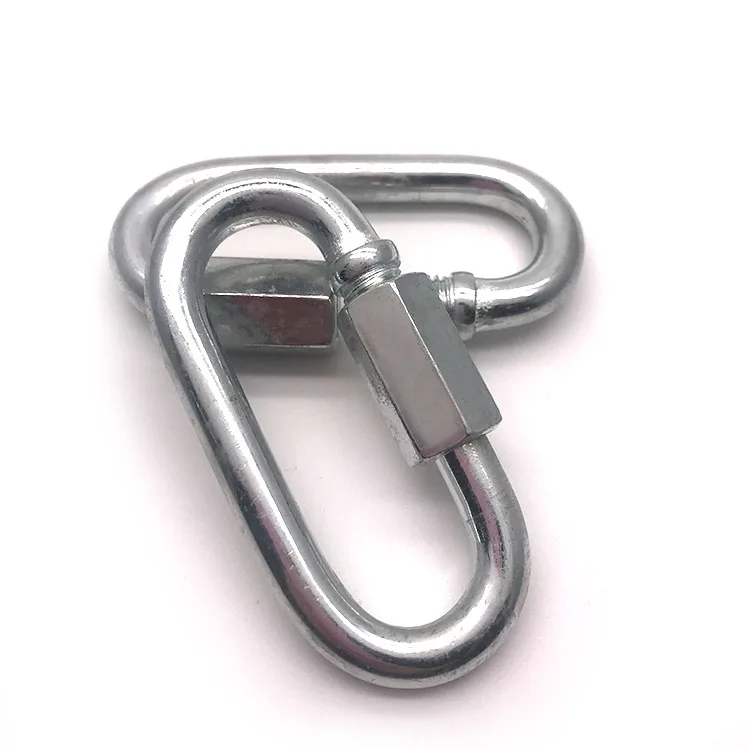 Carabiner Clips 7x70mm Stainless Steel Quick Link Kook Chain Rope Repair Link Marine Chain Safety Hook