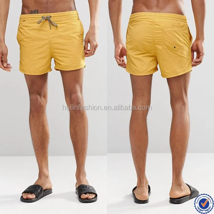 yellow swim trunks mens swimwear