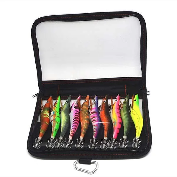 10pcs/bag 3.5# Uv Squid Jig Cuttlefish Sleeve Jig Fishing Lure Bait ...