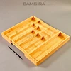 Drawer Insert Bamboo Drawer Organizer Expandable 8 Compartment/Bamsira_BSCI