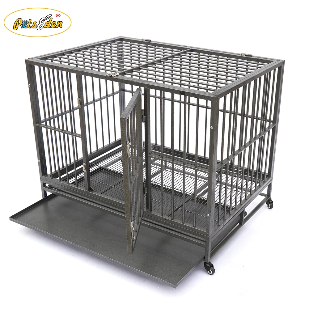 Heavy Duty Tube Durable Pets Dogs Cages Crate Customized Color Square