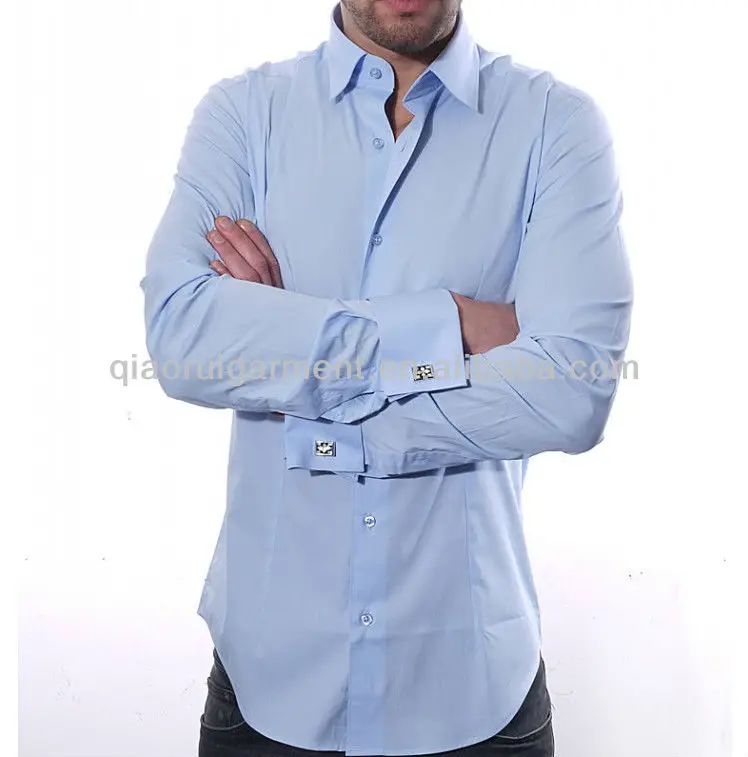 skinny fit double cuff shirt