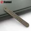 Factory custom embossed logo leather zipper pulls