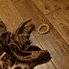 Solid oak hardwood flooring