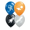 10inch 12inch Outer Space Latex Balloons For Astronaut Galaxy Theme Latex Balloons Rocket Ship Planets Birthday Party Balloons