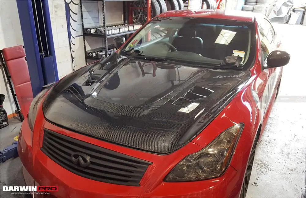 Darwinpro 20082015 G37 Coupe Converible Bs I Style Carbon Fiber Hood