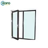 AS2208 Vinyl French UPVC Unbreakable Fully Glaze External Double Glass Door