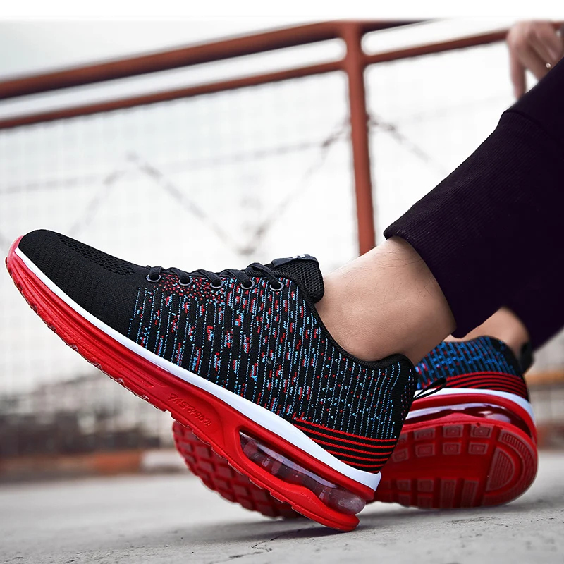 Topsion Order From China Direct Popular Mesh Air Red Men Sports Shoes Running
