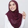Hot Sale 78 Colors Islam Malaysia Dubai Muslim Hijab Georgette Bubble Chiffon Scarf Plain Solid Color Pearl Chiffon Shawl