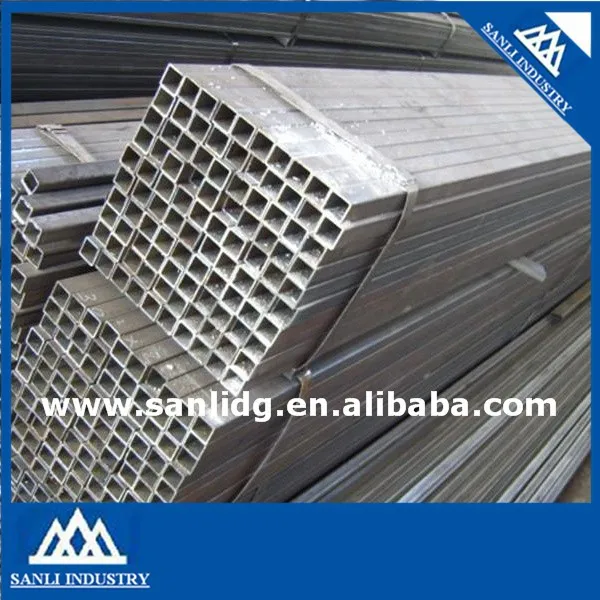 Building material Q195/Q235 erw welded pre galvanized square structure steel pipe/tube