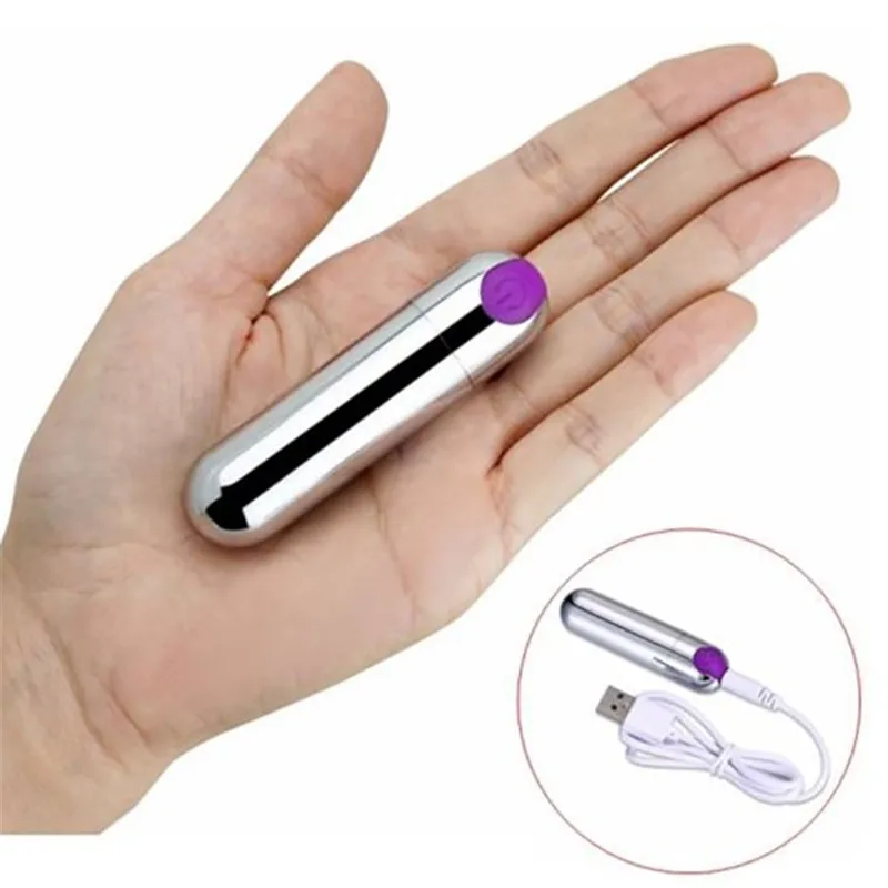 Drop Shipping 10 Speeds Vibrating Rechargeable Mini Bullet Sex Toys