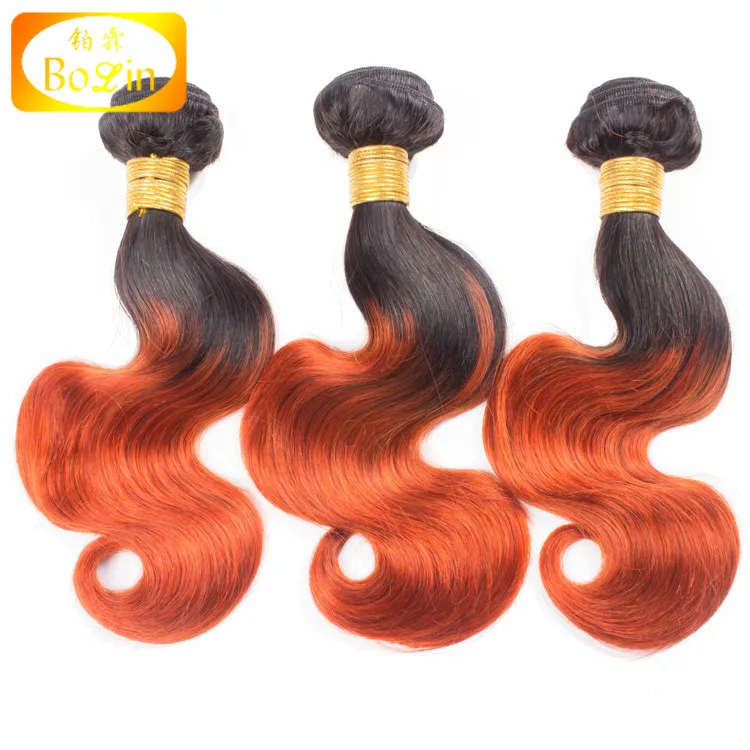 Cheap 7a 8a Grade Brazilian Ombre Human Hair Weave 1b 350 Body