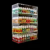 4 shelf acrylic e liquid retail display case without divider