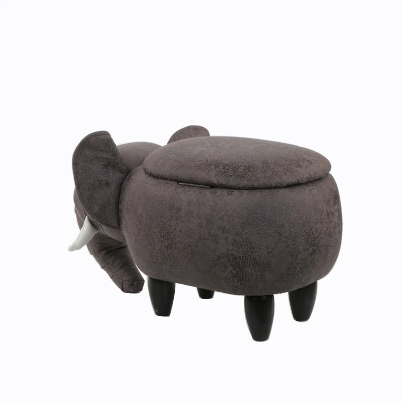 Hot Stamping Leather Animal Elephant Shaped Ottoman Footstool Home Furniture Kids Stool Buy