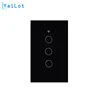 OEM Smart Home 3Gang US Wall Switch Works with Amazon Alexa Acho Remote By smartphone IOS&Adroid App Touch Smart Switch
