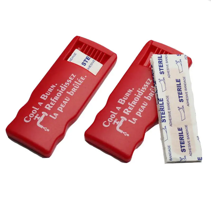 Wholesale custom printed plaster adhesive bandage plastic band aid box band holder box promotion gift plastic bandage box