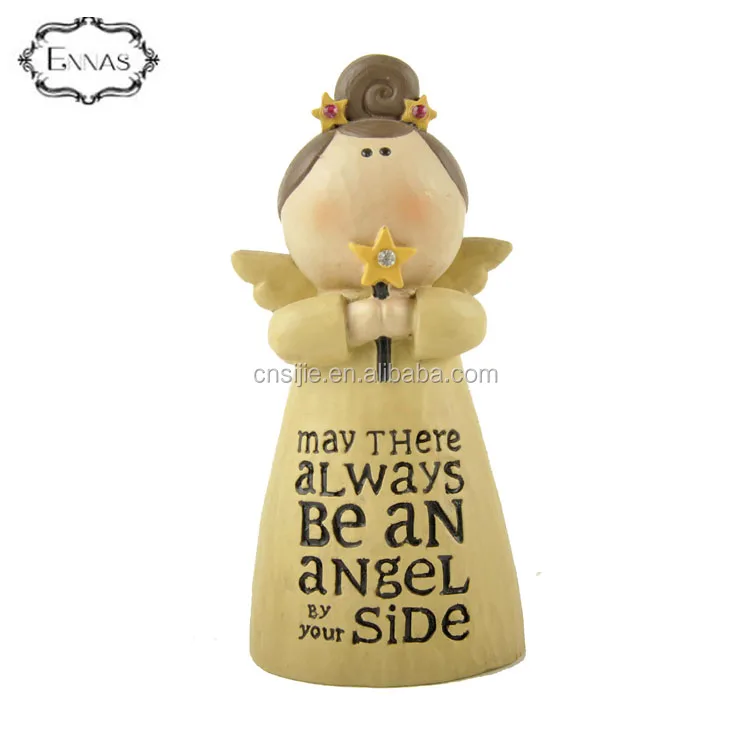 Christmas blessing angel decoration resin angel figurine