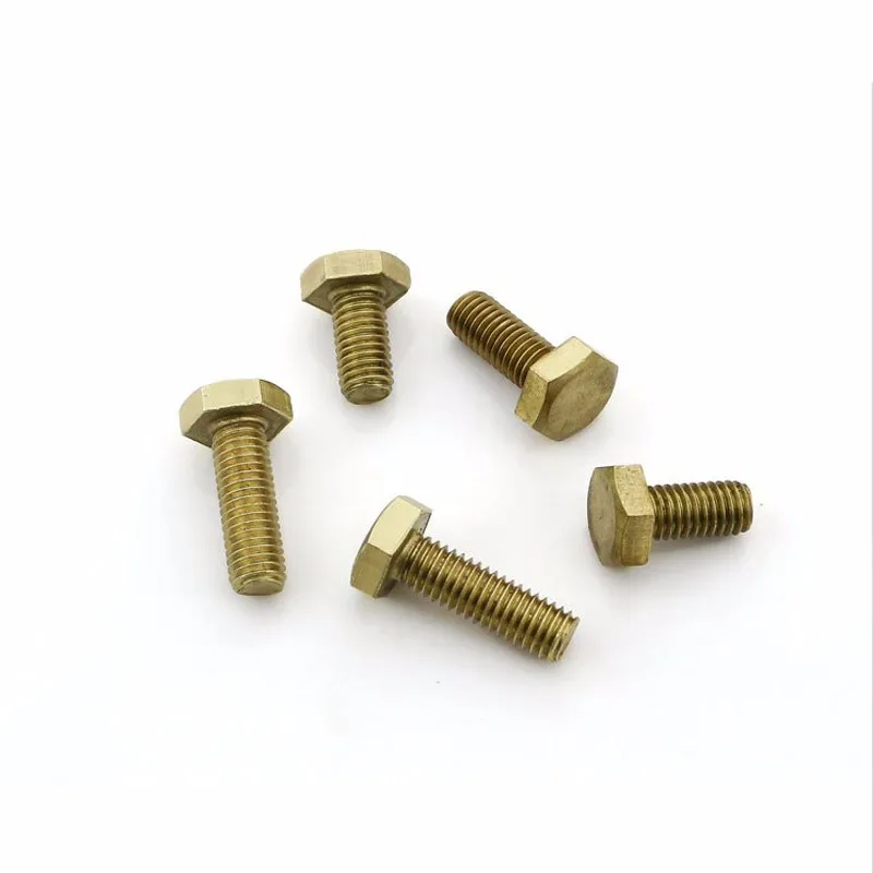 High Quality M16 M20 Tin Plated Brass Hex Head Bolt - Buy Tin Plated ...