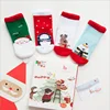 Hot sale WINTER 4 pairs christmas cozy winter socks thick terry cotton socks children socks set snowman