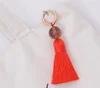 New design fringe trim , 12cm metal rings beaded tassel bags