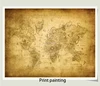 canvas photo printing wholesale art painting the world map cotton canvas prints