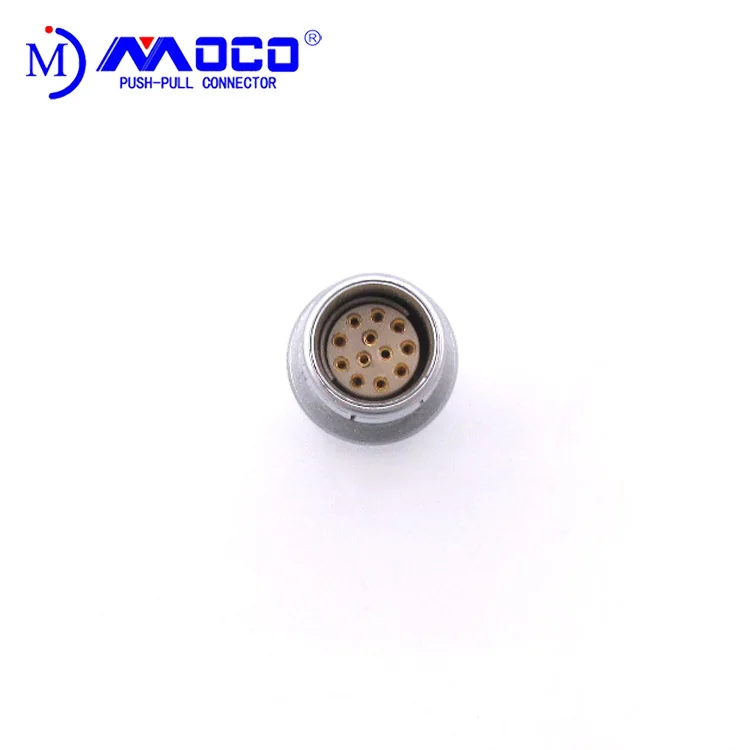 MOCO  Push Pull  Connector  F Series  Plug 12 Pin Wire Male Half Moon  Waterproof Connector.jpg