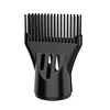 Hair dryer attachment straightening snap on nozzle comb