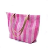 wholesale kinds of designs straw handbags women straw tote handbag summer recycled straw beach bag