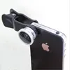 Universal 3 in1 Fisheye Macro Wide Angle Mobile Phone Camera Lens Clip Set for Cell Phone Camera