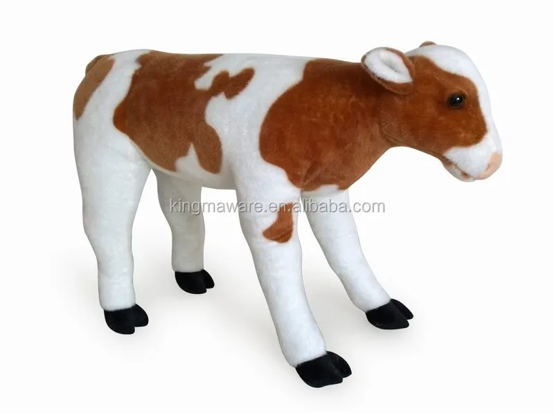 realistic cow plush